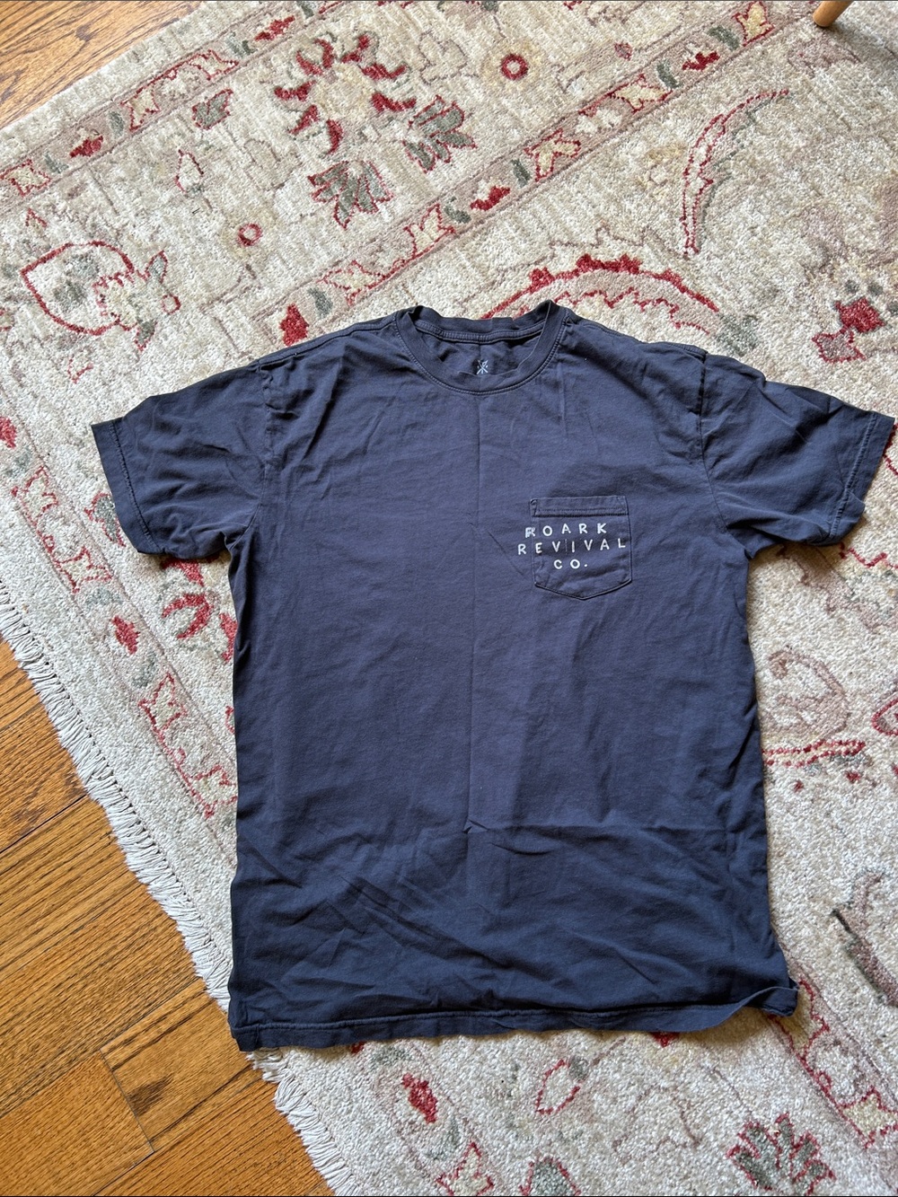 Roark revival company Gray 100% Cotton Pocket T-Shirt Size Large